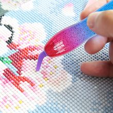 Load image into Gallery viewer, Diamond Stylus Pen Art Dotting Pen Threaded Spotting Pen (Starry Red)
