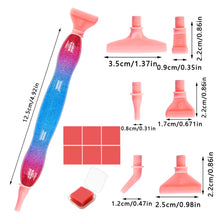 Load image into Gallery viewer, Diamond Stylus Pen Art Dotting Pen Threaded Spotting Pen (Starry Red)
