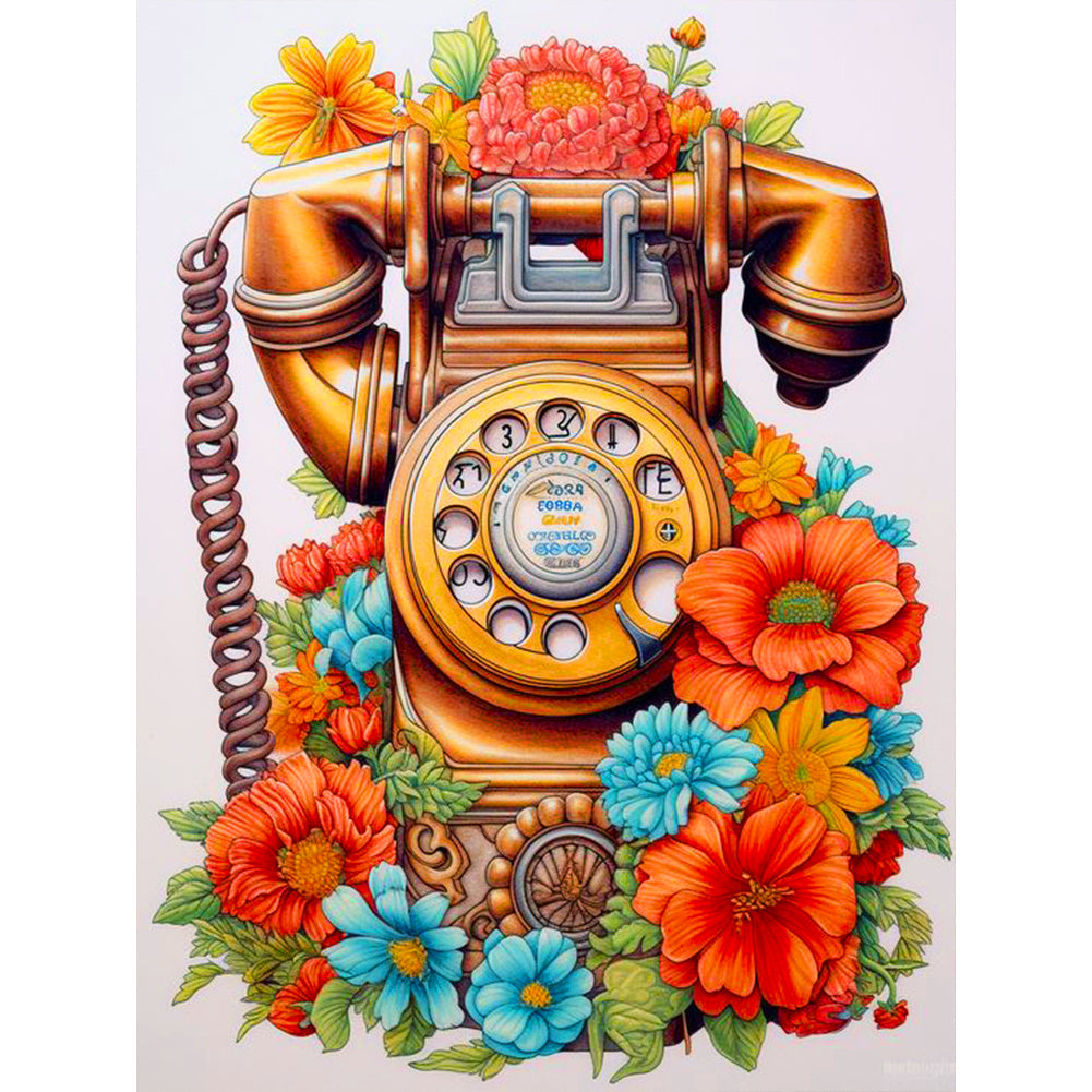 Diamond Painting - Full Round - Telephone (30*40CM)