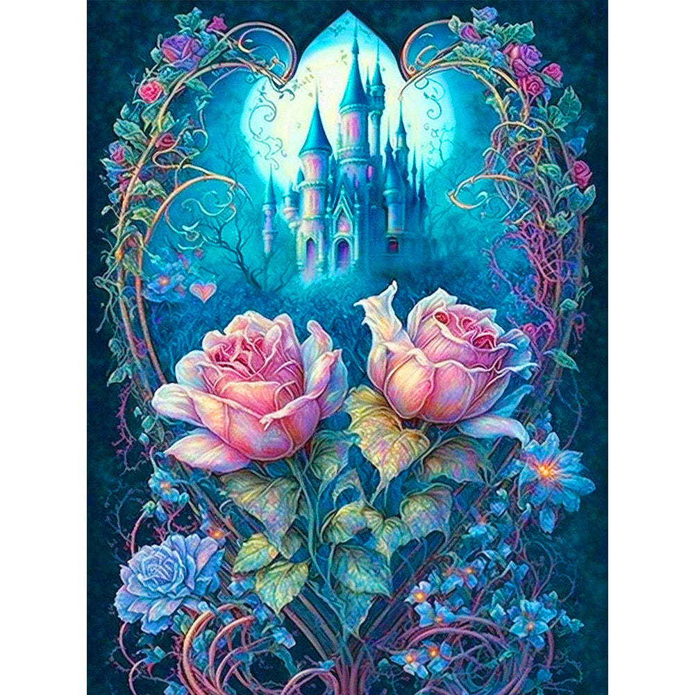 Diamond Painting - Full Round - roses and castles (30*40CM)