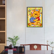 Load image into Gallery viewer, Diamond Painting - Full Round - glass painting winnie the pooh (30*40CM)
