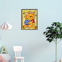 Load image into Gallery viewer, Diamond Painting - Full Round - glass painting winnie the pooh (30*40CM)
