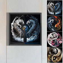Load image into Gallery viewer, 4pcs Diamond Painting Set - Yin and Yang chart of individual animals (30*30CM)
