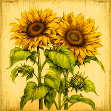 Load image into Gallery viewer, Diamond Painting - Full Round -two bunches of sunflowers (30*30CM)
