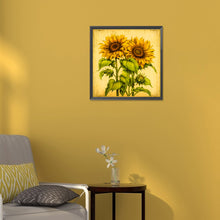 Load image into Gallery viewer, Diamond Painting - Full Round -two bunches of sunflowers (30*30CM)
