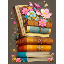 Load image into Gallery viewer, Diamond Painting - Full Round -flowers and books (30*40CM)
