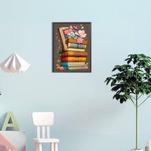 Load image into Gallery viewer, Diamond Painting - Full Round -flowers and books (30*40CM)
