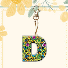 Load image into Gallery viewer, DIY Pocket Mirror Handmade Gem Keychains Letters Lady Bag Pendant (D)
