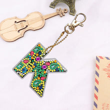 Load image into Gallery viewer, DIY Pocket Mirror Handmade Gem Keychains Letters Lady Bag Pendant (K)
