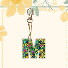 Load image into Gallery viewer, DIY Pocket Mirror Handmade Gem Keychains Letters Lady Bag Pendant (M)
