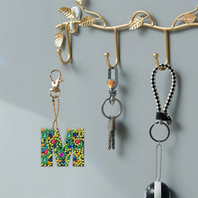 Load image into Gallery viewer, DIY Pocket Mirror Handmade Gem Keychains Letters Lady Bag Pendant (M)
