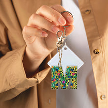 Load image into Gallery viewer, DIY Pocket Mirror Handmade Gem Keychains Letters Lady Bag Pendant (M)
