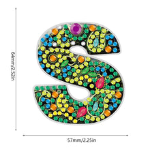 Load image into Gallery viewer, DIY Pocket Mirror Handmade Gem Keychains Letters Lady Bag Pendant (S)
