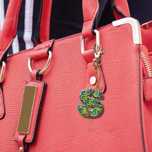 Load image into Gallery viewer, DIY Pocket Mirror Handmade Gem Keychains Letters Lady Bag Pendant (S)
