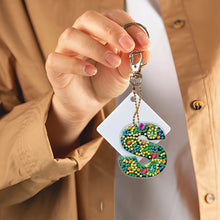 Load image into Gallery viewer, DIY Pocket Mirror Handmade Gem Keychains Letters Lady Bag Pendant (S)
