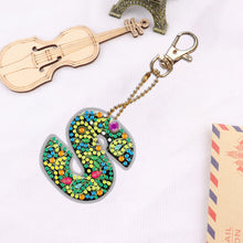 Load image into Gallery viewer, DIY Pocket Mirror Handmade Gem Keychains Letters Lady Bag Pendant (S)
