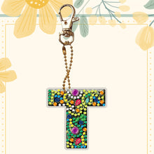 Load image into Gallery viewer, DIY Pocket Mirror Handmade Gem Keychains Letters Lady Bag Pendant (T)
