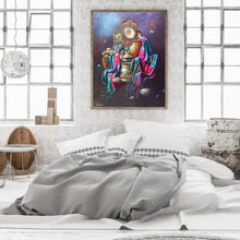 Load image into Gallery viewer, 4pcs Diamond Painting Set - Oil painting interlining clock (30*40CM)
