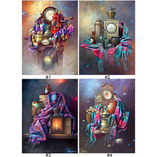 Load image into Gallery viewer, 4pcs Diamond Painting Set - Oil painting interlining clock (30*40CM)
