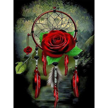 Load image into Gallery viewer, Diamond Painting - Full Round - Night Rose Dreamcatcher (30*40CM)
