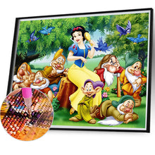 Load image into Gallery viewer, Diamond Painting - Full Round - snow white and the seven dwarfs (55*45CM)
