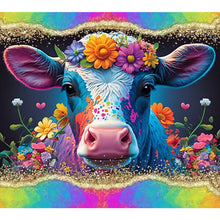 Load image into Gallery viewer, AB Diamond Painting - Full Round -flower cow (45*40CM)
