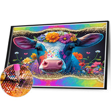 Load image into Gallery viewer, AB Diamond Painting - Full Round -flower cow (45*40CM)
