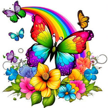 Load image into Gallery viewer, Diamond Painting - Full Round - rainbow butterfly (30*30CM)
