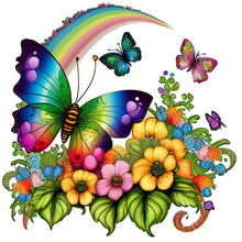 Load image into Gallery viewer, Diamond Painting - Full Round - rainbow butterfly (30*30CM)

