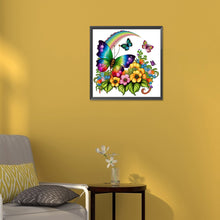 Load image into Gallery viewer, Diamond Painting - Full Round - rainbow butterfly (30*30CM)
