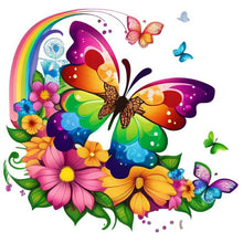 Load image into Gallery viewer, Diamond Painting - Full Round - rainbow butterfly (30*30CM)
