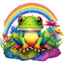Load image into Gallery viewer, Diamond Painting - Full Round - rainbow frog (30*30CM)
