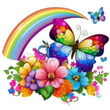 Load image into Gallery viewer, Diamond Painting - Full Round - rainbow butterfly (30*30CM)

