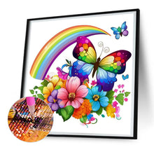 Load image into Gallery viewer, Diamond Painting - Full Round - rainbow butterfly (30*30CM)
