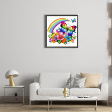 Load image into Gallery viewer, Diamond Painting - Full Round - rainbow butterfly (30*30CM)

