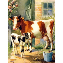 Load image into Gallery viewer, Diamond Painting - Full Round - the cow (30*40CM)
