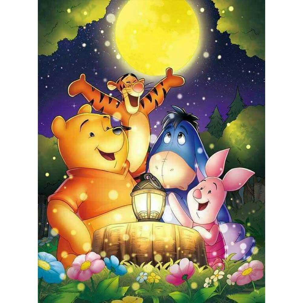 Diamond Painting - Full Round - winnie the pooh and his friends (30*40CM)