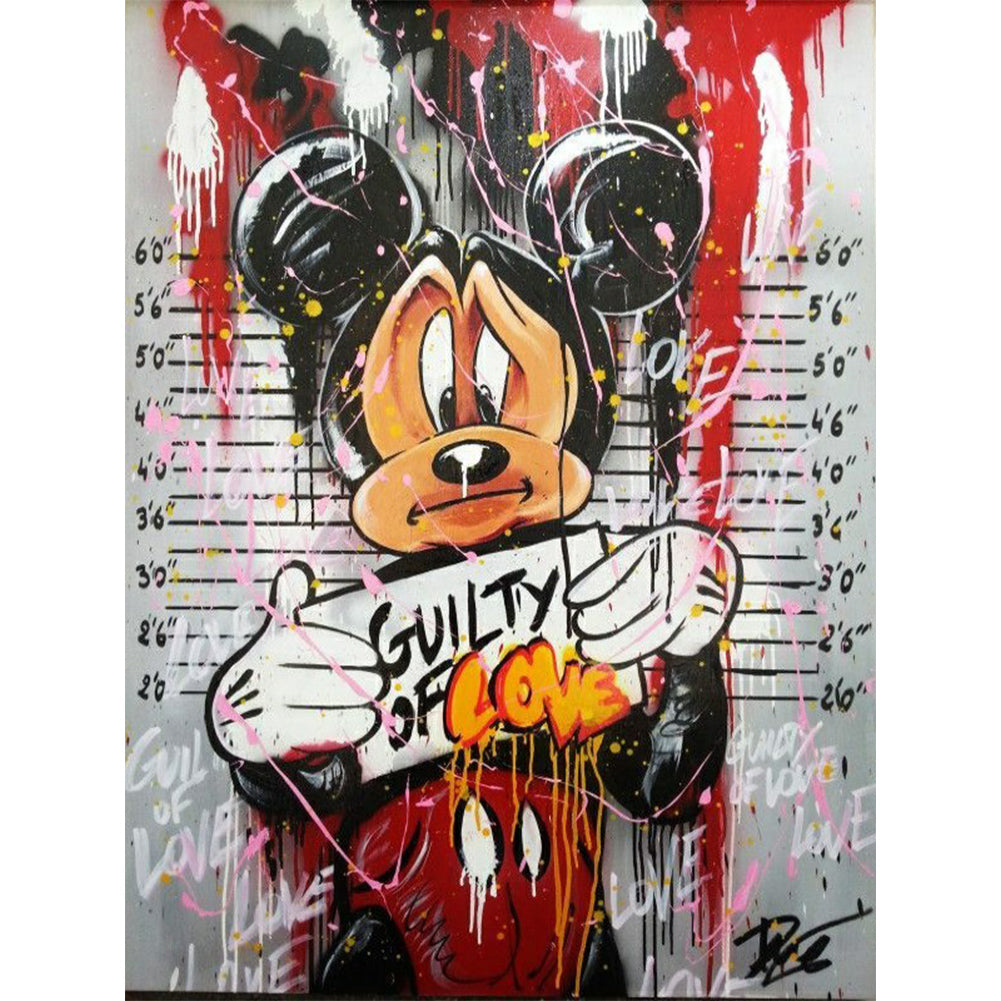 Diamond Painting - Full Round - Mickey Mouse Crime Photoshoot (30*40CM)
