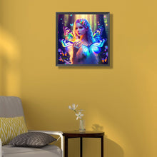 Load image into Gallery viewer, AB Diamond Painting - Full Round - butterfly girl (40*40CM)
