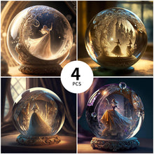 Load image into Gallery viewer, 4pcs Diamond Painting Set - crystal ball princess (40*40CM)
