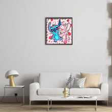Load image into Gallery viewer, Diamond Painting - Full Round - Stitch and girlfriend (30*30CM)
