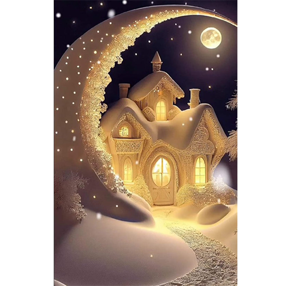 Diamond Painting - Full Round - moon hut (40*60CM)