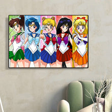 Load image into Gallery viewer, Diamond Painting - Full Round - Sailor Moon (45*30CM)
