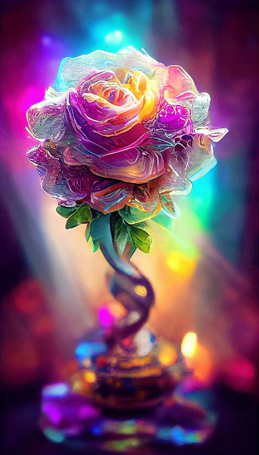 AB Diamond Painting - Full Round - Rose (40*70cm)