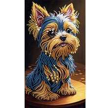 Load image into Gallery viewer, Diamond Painting - Partial Special Shaped -yorkshire terrier (30*50CM)
