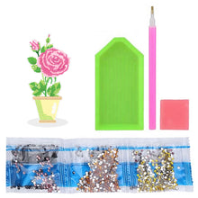 Load image into Gallery viewer, DIY Point Drilling Ornament Handmade Acrylic Mosaic Diamond Art Flower Kids Gift
