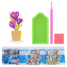 Load image into Gallery viewer, DIY Point Drilling Ornament Handmade Acrylic Mosaic Diamond Art Flower Kids Gift
