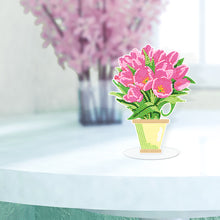 Load image into Gallery viewer, DIY Point Drilling Ornament Handmade Acrylic Mosaic Diamond Art Flower Kids Gift
