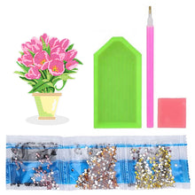 Load image into Gallery viewer, DIY Point Drilling Ornament Handmade Acrylic Mosaic Diamond Art Flower Kids Gift
