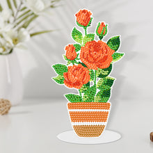 Load image into Gallery viewer, DIY Point Drilling Ornament Handmade Acrylic Mosaic Diamond Art Flower Kids Gift
